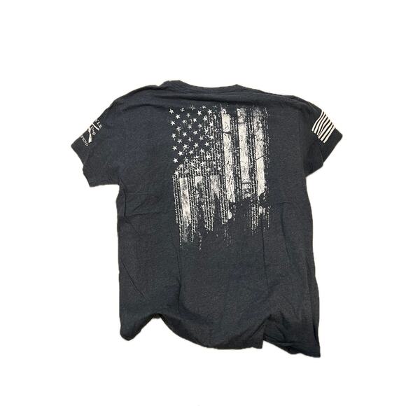 Grunt Style This well Defend Gray T-Shirt Mens L - Picture 2 of 3
